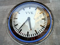  Only in Switzerland - what appears to be an analogue clock actually has LED bars counting the seconds around the outside.
