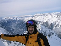  View from the top section of Les Grands Montets (Mark)