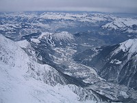  Aiguille du Midi - 3842m - right next to Mont-Blanc (4810m) - view over Chamonix