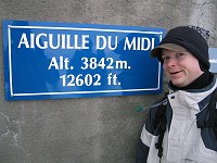  Aiguille du Midi - 3842m - right next to Mont-Blanc (4810m) - Charles
