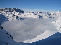  The final day at Brevent - Cloud at 2000m. Photo altitude 2450m