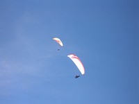  Paragliders over the alps