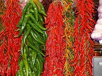  Colourful spices and chillis could also be found at the markets.