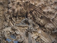  Sagrada Familia - intricate statues and designs above the back door.