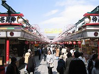  Nakamise dori - a famous tourist shoppping street
