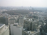  View from the government tower in Tokyo. Entry is free, observation deck was open until 11pm - best value views in Tokyo!