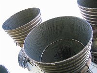  The bottom of the first stage of the Saturn 13 rocket