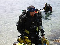  Mark after a training dive (2 stages)
