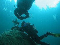  A memorial to a departed diver...